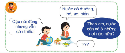 Theo em,nước còn có ở những nơi nào nữa