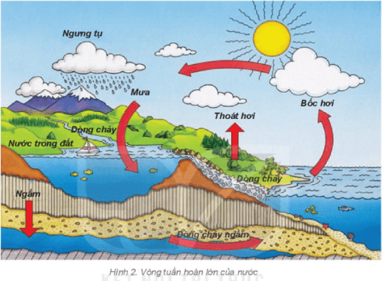 Lý thuyết Địa Lí 6 Bài 19: Thủy quyển và vòng tuần hoàn lớn của nước