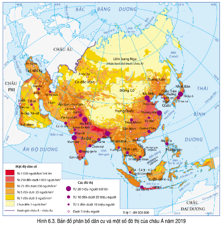 Lý thuyết Địa Lí 7 Cánh diều Bài 6: Đặc điểm dân cư xã hội Châu Á