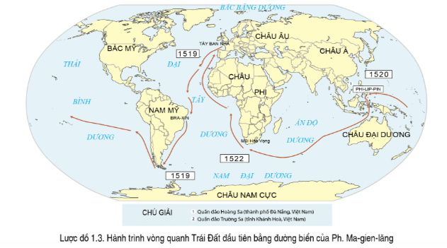 Lý thuyết Địa Lí 7 Cánh diều Chủ đề chung 1: Các cuộc đại phát kiến địa lí thế kỉ XV – XVI