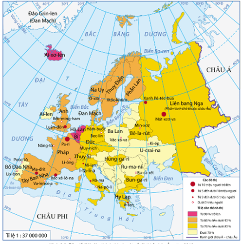 Lý thuyết Địa Lí 7 Kết nối tri thức Bài 2: Đặc điểm dân cư, xã hội Châu Âu