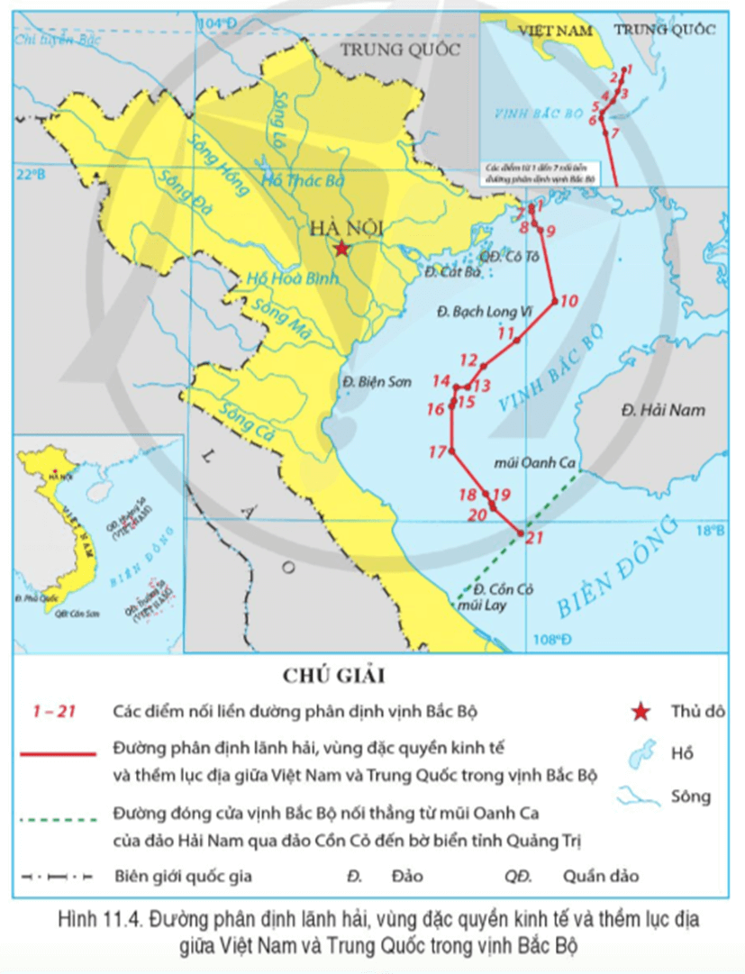 Lý thuyết Địa Lí 8 Cánh diều Bài 11: Phạm vi Biển Đông: Các vùng biển của Việt Nam ở Biển Đông: Đặc điểm tự nhiên vùng biển đảo Việt Nam