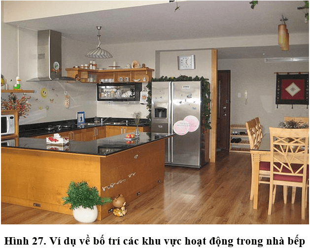 Lý thuyết, trắc nghiệm Công nghệ 9 Bài 3 (có đáp án): Sắp xếp và trang trí nhà bếp