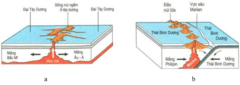 Lý thuyết Địa Lí 10 Bài 7: Cấu trúc của Trái Đất. Thạch quyển. Thuyết kiến tạo mảng | Lý thuyết Địa Lí 10 ngắn gọn