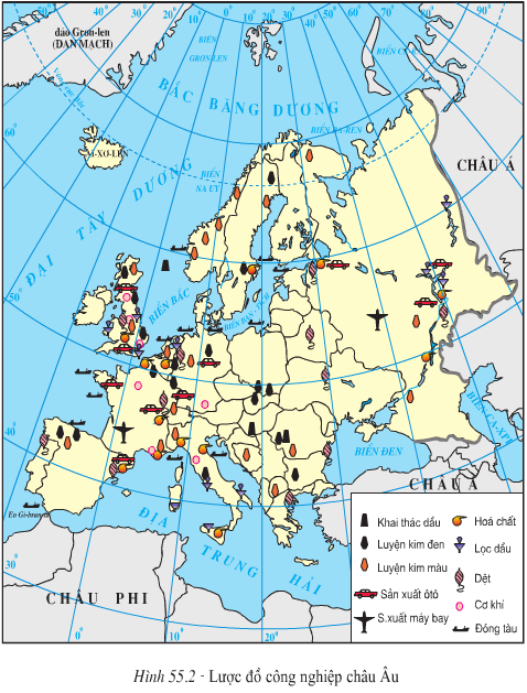 Lý thuyết Địa Lí 7 Bài 55: Kinh tế châu Âu hay, chi tiết 