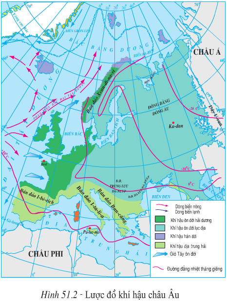 Lý thuyết Địa Lí 7 Bài 51: Thiên nhiên châu Âu hay, chi tiết 