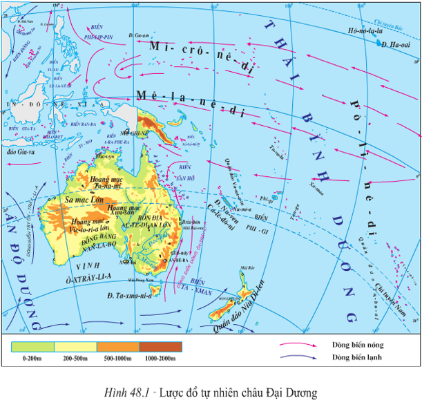 Lý thuyết Địa Lí 7 Bài 48: Thiên nhiên châu Đại Dương hay, chi tiết 