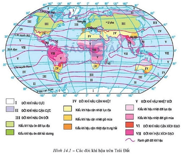 Lý thuyết Địa Lí 8 Bài 20: Khí hậu và cảnh quan trên Trái Đất hay, chi tiết 