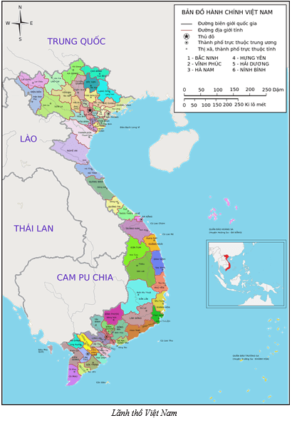 Lý thuyết Địa Lí 8 Bài 23: Vị trí, giới hạn, hình dạng lãnh thổ Việt Nam hay, chi tiết 