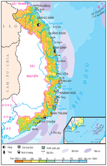 Lý thuyết Địa Lí 9 Bài 25: Vùng duyên hải Nam Trung Bộ hay, chi tiết 