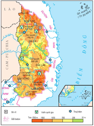 Lý thuyết Địa Lí 9 Bài 28: Vùng Tây Nguyên hay, chi tiết 