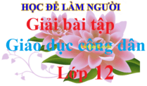 Giải bài tập Giáo dục công dân 12 | Trả lời câu hỏi GDCD 12