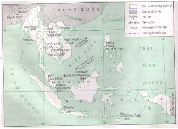 Lý thuyết Lịch Sử 12 Bài 4: Các nước Đông Nam Á và Ấn Độ (hay, ngắn gọn)