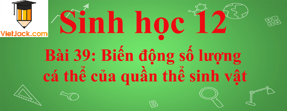 Sinh học lớp 12 Bài 39 (ngắn nhất): Biến động số lượng cá thể của quần thể sinh vật