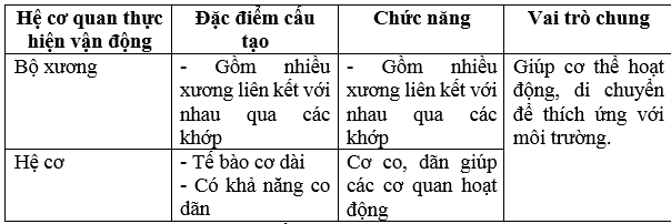 Giải bài tập Sinh học 8 | Trả lời câu hỏi Sinh 8