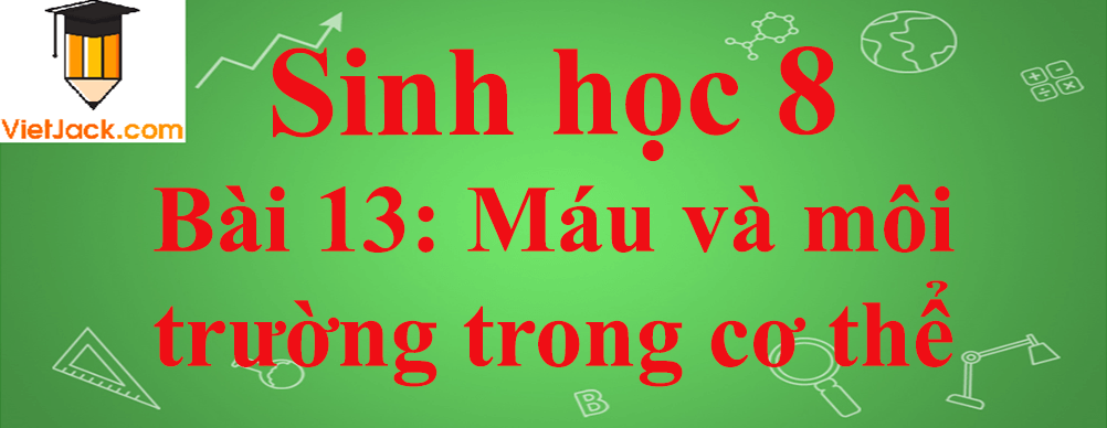 Sinh học lớp 8 Bài 13: Máu và môi trường trong cơ thể ngắn nhất