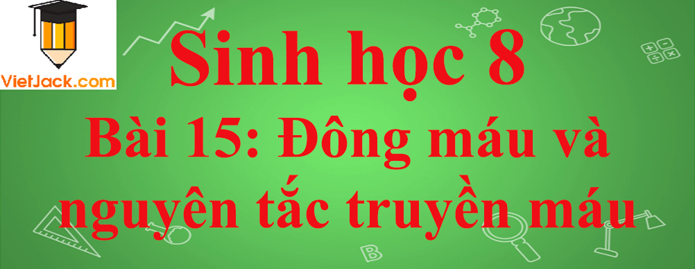 Sinh học lớp 8 Bài 15: Đông máu và nguyên tắc truyền máu ngắn nhất