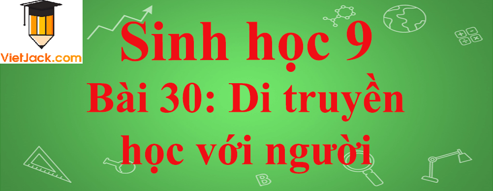 Sinh học lớp 9 Bài 30: Di truyền học với con người ngắn nhất