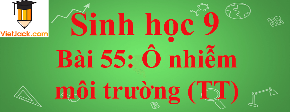 Sinh học lớp 9 Bài 55: Ô nhiễm môi trường (tiếp theo) ngắn nhất