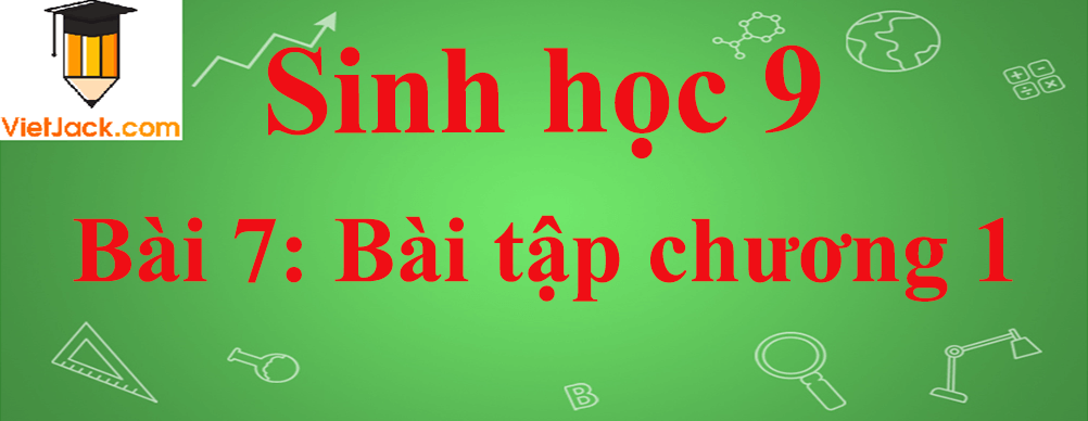 Sinh học lớp 9 Bài 7: Bài tập chương 1 ngắn nhất