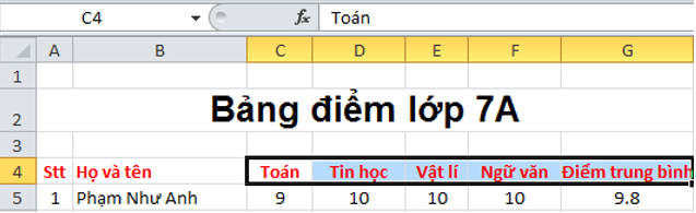 Giải bài tập Tin học 7 | Để học tốt Tin học 7