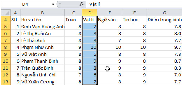 Giải bài tập Tin học 7 | Để học tốt Tin học 7