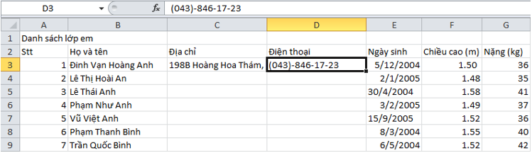 Giải bài tập Tin học 7 | Để học tốt Tin học 7