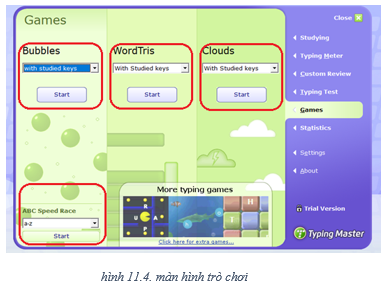 Lý thuyết Luyện gõ phím nhanh bằng TYPING MASTER