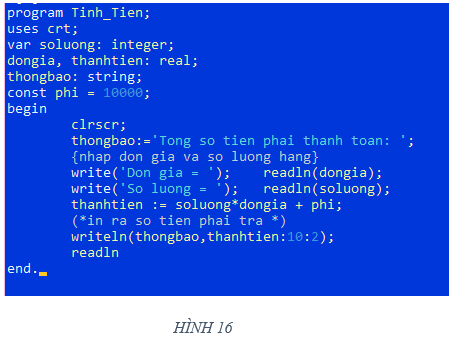 Lý thuyết Tin học 8 Bài thực hành 3: Khai báo và sử dụng biến