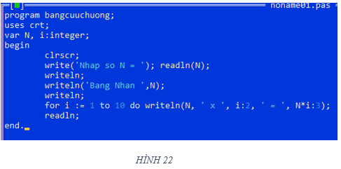 Lý thuyết Tin học 8 Bài thực hành 5: Sử dụng lệnh lặp For do