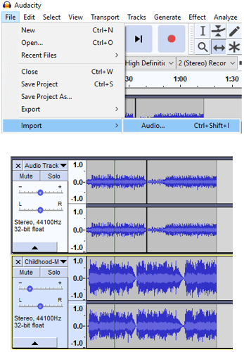 Lý thuyết Tạo sản phẩm âm thanh bằng Audacity - Lý thuyết Tin học 9 đầy đủ nhất