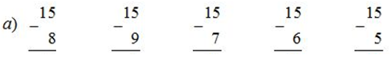 Giải Toán lớp 2 trang 65: 15, 16, 17, 18 trừ đi một số  