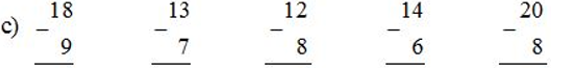 Giải Toán lớp 2 trang 65: 15, 16, 17, 18 trừ đi một số  