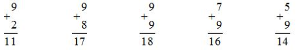 Toán lớp 2 9 cộng với một số: 9 + 5 (trang 26,27,28,29)  