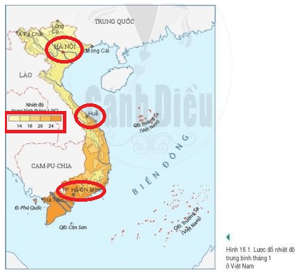 Bài 16: Thực hành: Đọc lược đồ khí hậu và biểu đồ nhiệt độ - lượng mưa Cánh diều