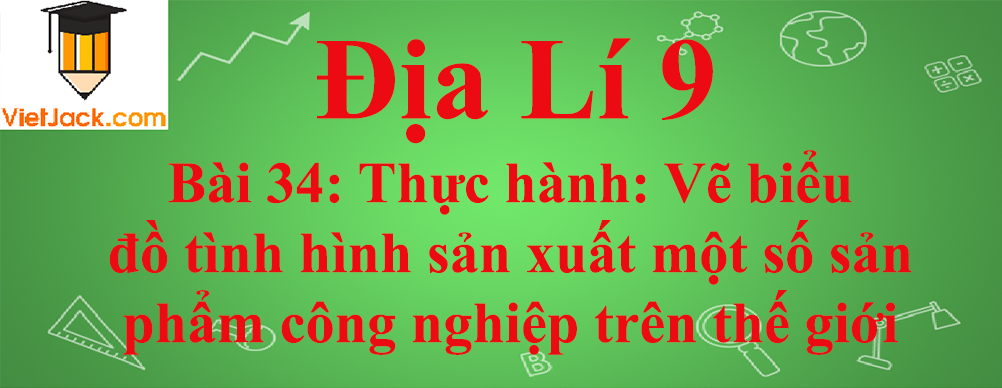 Địa lí lớp 10 Bài 34: Thực hành: Vẽ biểu đồ tình hình sản xuất một số sản phẩm công nghiệp trên thế giới