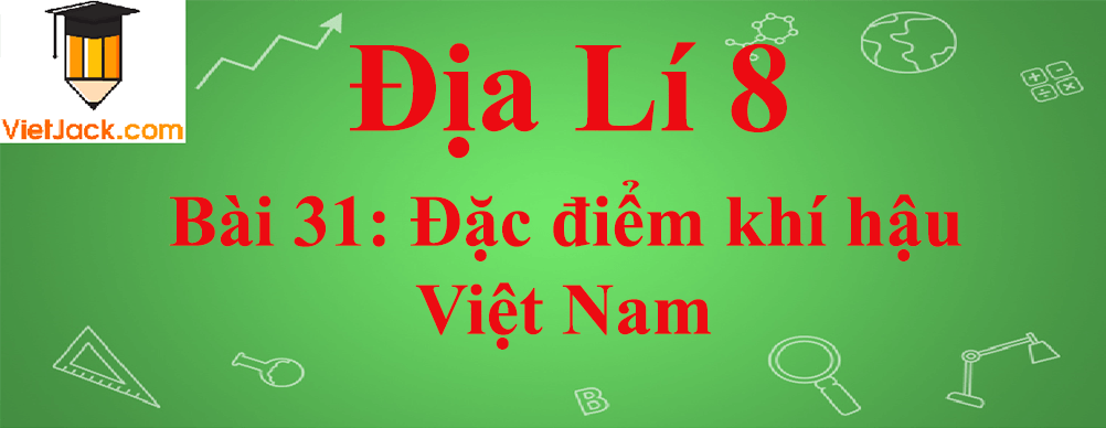 Địa lí lớp 8 Bài 31: Đặc điểm khí hậu Việt Nam