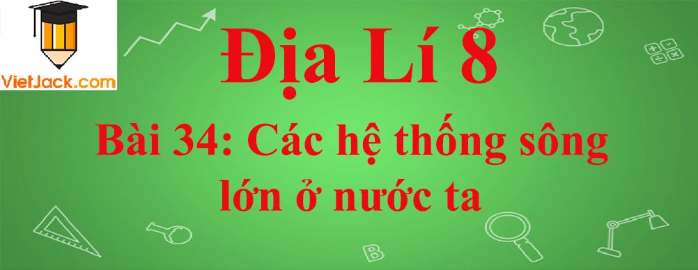 Địa lí lớp 8 Bài 34: Các hệ thống sông lớn ở nước ta