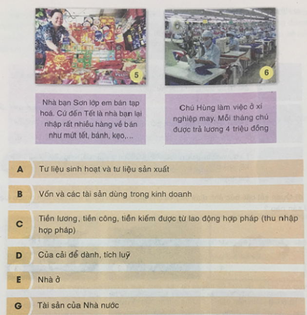 GDCD 7 VNEN Bài 8 Quyền sở hữu tài sản và nghĩa vụ tôn trọng, bảo vệ tài sản | Hay nhất Giải bài tập GDCD 7 VNEN