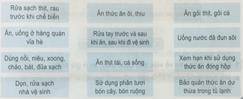 Bài 8: SỬ DỤNG THỨC ĂN SẠCH VÀ AN TOÀN, PHÒNG BỆNH LÂY QUA ĐƯỜNG TIÊU HOÁ | Hay nhất Giải bài tập Khoa học 4 VNEN