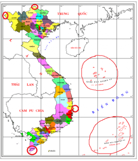 Khoa học xã hội 8 Bài 23: Vị trí địa lý, giới hạn và lịch sử hình thành lãnh thổ Việt Nam | Hay nhất Giải bài tập Khoa học xã hội 8 VNEN