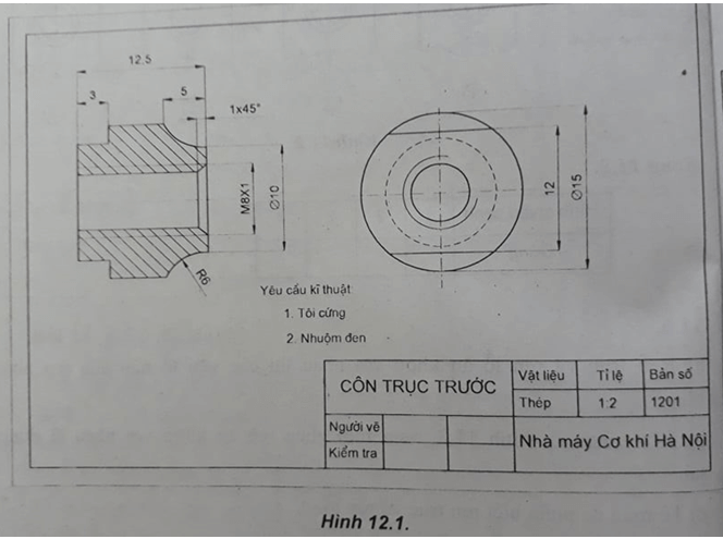 Bài 12.1 trang 18 SBT Công nghệ 8 | Giải sách bài tập Công nghệ 8 hay nhất tại VietJack