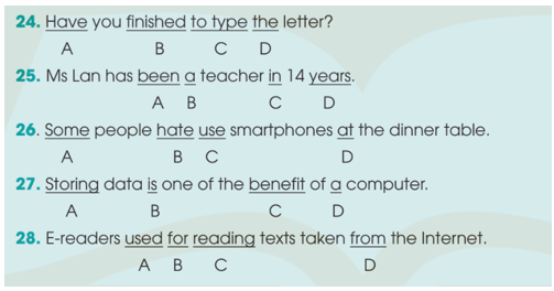 SBT Tiếng Anh 10 trang 40, 41 Test yourself 2 Vocabulary & Grammar | Giải Sách bài tập Tiếng Anh 10 Kết nối tri thức