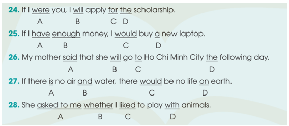 SBT Tiếng Anh 10 trang 81 Test yourself 4 Grammar | Giải Sách bài tập Tiếng Anh 10 Kết nối tri thức