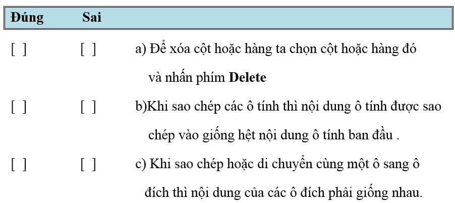 Bài 2 trang 30 SBT Tin học 7 | Giải sách bài tập Tin học 7 hay nhất tại VietJack