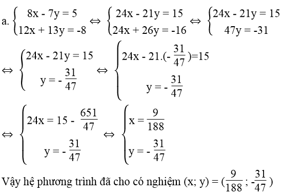 Giải sách bài tập Toán lớp 9 hay nhất, chi tiết