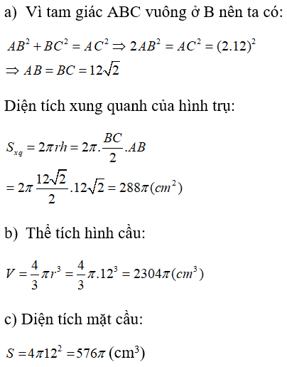 Giải sách bài tập Toán lớp 9 hay nhất, chi tiết