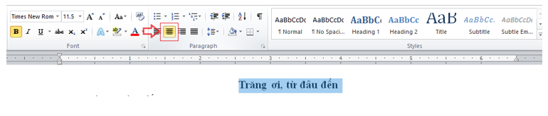 Tin học 6 VNEN Bài 5: Định dạng đoạn văn bản | Hay nhất Giải bài tập Tin học 6 VNEN