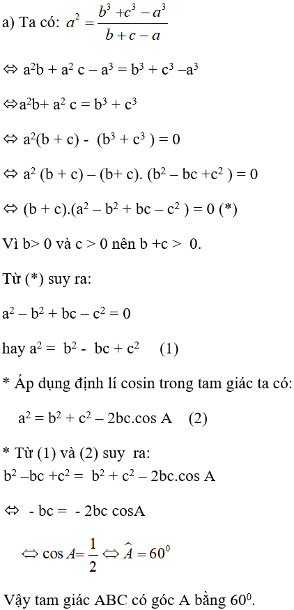 Giải Toán 10 nâng cao | Giải bài tập Toán lớp 10 nâng cao