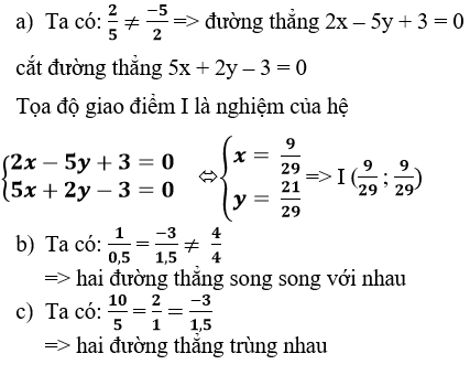 Giải Toán 10 nâng cao | Giải bài tập Toán lớp 10 nâng cao